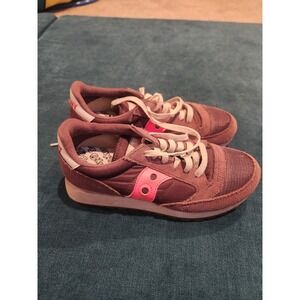 Saucony Jazz Original Vintage Sneakers Women Size 6.5 Purple Pink Running Shoes